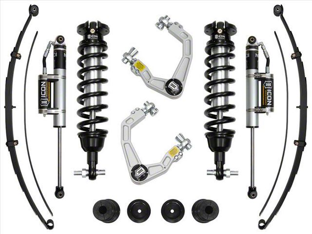 ICON Vehicle Dynamics 0 to 3.50-Inch Suspension Lift System with Billet Upper Control Arms; Stage 6 (20-23 Ranger w/ Factory Steel Knuckles)