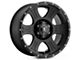 ICON Alloys Shield Satin Black 6-Lug Wheel; 17x8.5; 0mm Offset (19-24 Silverado 1500)