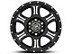 ICON Alloys Shield Satin Black Machined 6-Lug Wheel; 17x8.5; 0mm Offset (14-18 Sierra 1500)