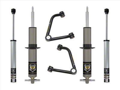 ICON Vehicle Dynamics 2.375 to 3.75-Inch Suspension Lift System with Tubular Upper Control Arms; Stage 2 (19-24 Sierra 1500 w/o Adaptive Ride Control, Excluding 2.7L & AT4X)