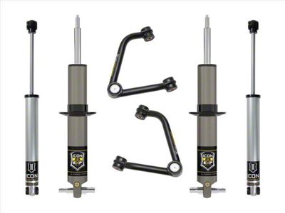 ICON Vehicle Dynamics 2.375 to 3.75-Inch Suspension Lift System with Tubular Upper Control Arms; Stage 2 (19-25 Sierra 1500 w/o Adaptive Ride Control, Excluding 2.7L & AT4X)