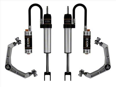 ICON Vehicle Dynamics V.S. 2.5 Series CDCV Front Shock System with Billet Upper Control Arms for 0 to 2-Inch Lift (20-24 Sierra 3500 HD)