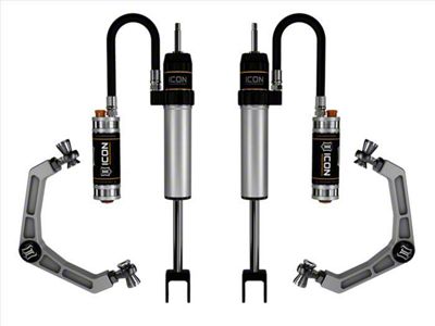 ICON Vehicle Dynamics V.S. 2.5 Series CDCV Front Shock System with Billet Upper Control Arms for 0 to 2-Inch Lift (20-25 Silverado 2500 HD)