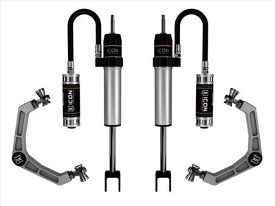 ICON Vehicle Dynamics V.S. 2.5 Series Remote Reservoir Front Shock System with Billet Upper Control Arms for 0 to 2-Inch Lift (20-24 Silverado 2500 HD)