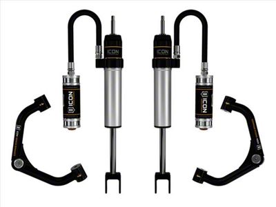 ICON Vehicle Dynamics V.S. 2.5 Series Remote Reservoir Front Shock System with Tubular Upper Control Arms for 0 to 2-Inch Lift (20-25 Silverado 2500 HD)