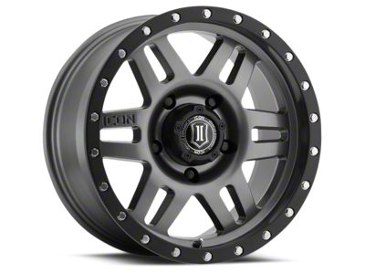 ICON Alloys Six Speed Gunmetal 6-Lug Wheel; 17x8.5; 0mm Offset (14-18 Sierra 1500)