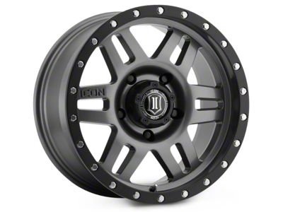 ICON Alloys Six Speed Gunmetal 6-Lug Wheel; 17x8.5; 0mm Offset (07-13 Silverado 1500)