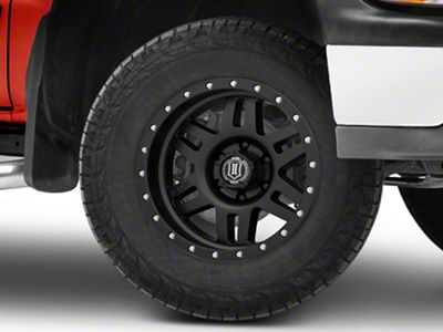 ICON Alloys Six Speed Satin Black 6-Lug Wheel; 17x8.5; 0mm Offset (99-06 Silverado 1500)