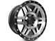 ICON Alloys Six Speed Satin Black Machined 6-Lug Wheel; 17x8.5; 0mm Offset (14-18 Silverado 1500)
