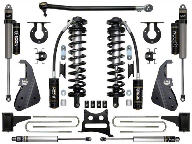 ICON Vehicle Dynamics 4 to 5.50-Inch Coil-Over Conversion System; Stage 3 (17-22 4WD 6.7L Powerstroke F-250 Super Duty)