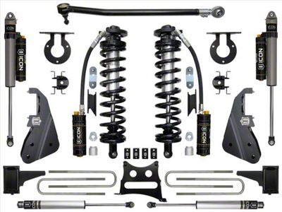 ICON Vehicle Dynamics 4 to 5.50-Inch Coil-Over Conversion System; Stage 4 (17-22 4WD 6.7L Powerstroke F-250 Super Duty)