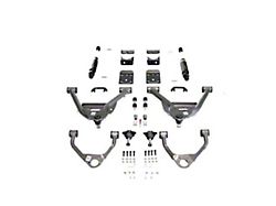 IHC Suspension Lowering Kit; 4-Inch Front / 6-Inch Rear (14-18 Sierra 1500 Regular Cab w/ Stock Cast Aluminum or Stamped Steel Control Arms)