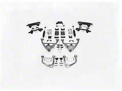 IHC Suspension Lowering Kit with Bolt-On C-Notch; 4-Inch Front / 6-Inch Rear (19-25 Sierra 1500 w/ 5.80-Foot Short & 6.50-Foot Standard Box, Excluding Denali)
