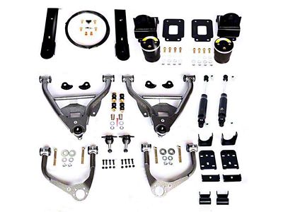IHC Suspension Lowering Kit with Helper Bags; 4-Inch Front / 6-Inch Rear (19-24 2WD Sierra 1500 Regular Cab)