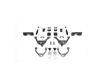 IHC Suspension Lowering Kit with Weld-On C-Notch; 5-Inch Front / 7-Inch Rear (07-16 Sierra 1500 Regular Cab w/ Stock Cast Steel Control Arms)
