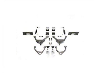 IHC Suspension Lowering Kit with Weld-On C-Notch; 5-Inch Front / 7-Inch Rear (14-18 Sierra 1500 Double Cab, Crew Cab w/ Stock Cast Aluminum or Stamped Steel Control Arms)