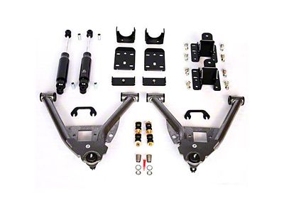 IHC Suspension Lowering Kit; 3-Inch Front / 5-Inch Rear (14-18 Silverado 1500 Double Cab, Crew Cab w/ Stock Cast Aluminum or Stamped Steel Control Arms)