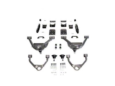 IHC Suspension Lowering Kit; 4-Inch Front / 6-Inch Rear (07-16 Silverado 1500 Extended Cab, Crew Cab w/ Stock Cast Steel Control Arms)