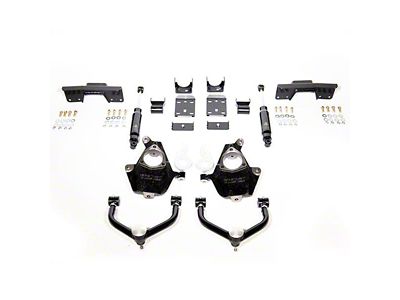 IHC Suspension Lowering Kit with Bolt-On C-Notch; 3-Inch Front / 5-Inch Rear (99-06 4WD Silverado 1500)