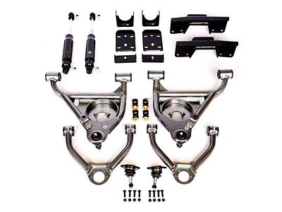 IHC Suspension Lowering Kit with Bolt-On C-Notch; 4-Inch Front / 6-Inch Rear (99-06 2WD Silverado 1500)