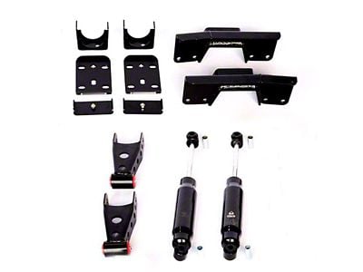 IHC Suspension Lowering Kit with Bolt-On C-Notch; 7-Inch Rear (99-06 Silverado 1500)