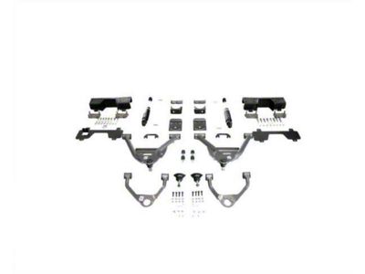 IHC Suspension Lowering Kit with Bolt-On C-Notch; 5-Inch Front / 7-Inch Rear (07-16 Silverado 1500 Extended Cab, Crew Cab w/ Stock Cast Steel Control Arms)