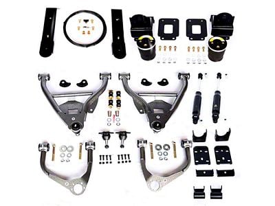 IHC Suspension Lowering Kit with Helper Bags; 3-Inch Front / 5-Inch Rear (19-24 Silverado 1500)