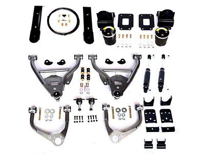 IHC Suspension Lowering Kit with Helper Bags; 4-Inch Front / 6-Inch Rear (19-25 2WD Silverado 1500 Regular Cab)