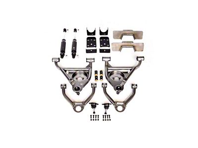 IHC Suspension Lowering Kit with Weld-On C-Notch; 4-Inch Front / -Inch Rear (99-06 2WD Silverado 1500)