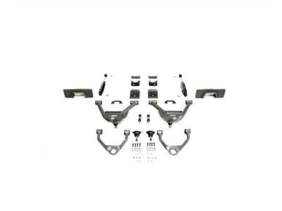 IHC Suspension Lowering Kit with Weld-On C-Notch; 5-Inch Front / 7-Inch Rear (07-16 Silverado 1500 Extended Cab, Crew Cab w/ Stock Cast Steel Control Arms)