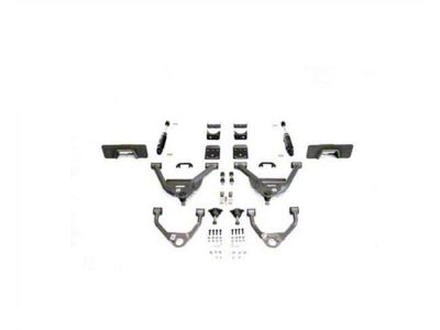 IHC Suspension Lowering Kit with Weld-On C-Notch; 5-Inch Front / 7-Inch Rear (14-18 Silverado 1500 Double Cab, Crew Cab w/ Stock Cast Aluminum or Stamped Steel Control Arms)