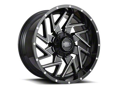Impact Wheels 809 Gloss Black Milled 6-Lug Wheel; 20x10; -12mm Offset (04-08 F-150)