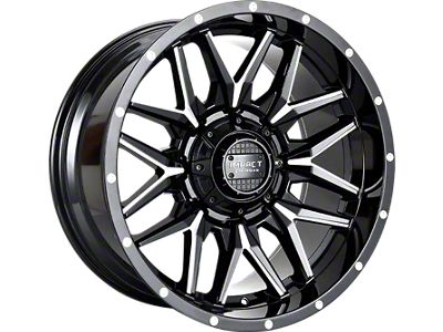Impact Wheels 819 Gloss Black Milled 6-Lug Wheel; 18x9; 0mm Offset (04-08 F-150)