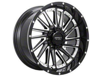 Impact Wheels 903 Gloss Black Milled 6-Lug Wheel; 20x10; -12mm Offset (07-13 Silverado 1500)