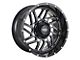 Impact Wheels 808 Gloss Black Milled 6-Lug Wheel; 20x10; -12mm Offset (07-14 Tahoe)