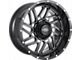 Impact Wheels 808 Gloss Black Milled 6-Lug Wheel; 20x12; -44mm Offset (07-14 Tahoe)