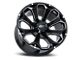 Impact Wheels 817 Gloss Black Milled 6-Lug Wheel; 20x10; -12mm Offset (07-14 Tahoe)