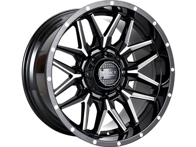Impact Wheels 819 Gloss Black Milled 6-Lug Wheel; 18x9; 0mm Offset (07-14 Tahoe)