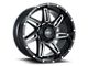 Impact Wheels 820 Gloss Black Milled 6-Lug Wheel; 20x10; -12mm Offset (07-14 Tahoe)