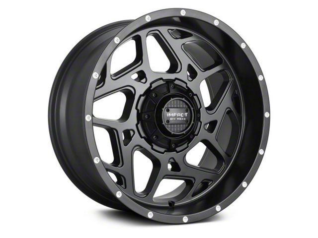 Impact Wheels 822 Matte Black 6-Lug Wheel; 20x10; -12mm Offset (07-14 Tahoe)