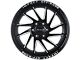 Impact Wheels 824 Gloss Black Milled 6-Lug Wheel; 22x12; -44mm Offset (07-14 Tahoe)