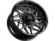 Impact Wheels 829 Gloss Black Milled 6-Lug Wheel; 20x10; -12mm Offset (07-14 Tahoe)
