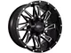 Impact Wheels 814 Gloss Black Milled 5-Lug Wheel; 17x9; 0mm Offset (09-18 RAM 1500)