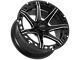 Impact Wheels 904 Gloss Black Milled 6-Lug Wheel; 20x10; -12mm Offset (14-18 Sierra 1500)