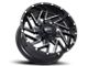 Impact Wheels 809 Gloss Black Milled 6-Lug Wheel; 20x10; -12mm Offset (15-20 F-150)