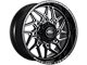 Impact Wheels 829 Gloss Black Milled 8-Lug Wheel; 20x10; -19mm Offset (15-19 Silverado 2500 HD)