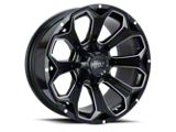 Impact Wheels 817 Gloss Black Milled 6-Lug Wheel; 20x10; -12mm Offset (15-20 Tahoe)