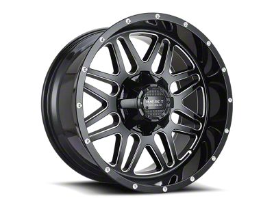 Impact Wheels 806 Gloss Black Milled 6-Lug Wheel; 22x12; -44mm Offset (23-25 Colorado)