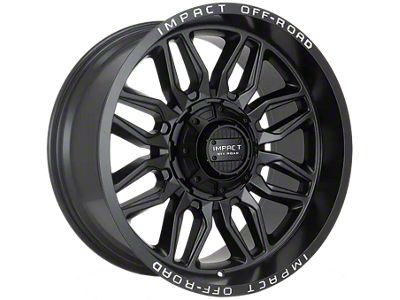 Impact Wheels 827 Matte Black 6-Lug Wheel; 20x10; -12mm Offset (21-24 F-150)