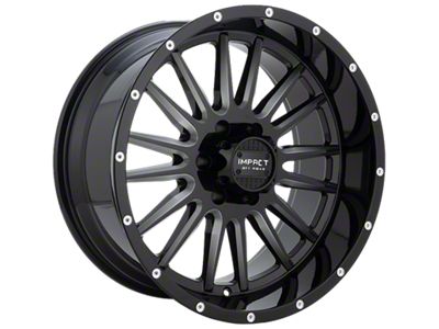 Impact Wheels 833 Gloss Black Milled 6-Lug Wheel; 20x10; -12mm Offset (21-24 F-150)
